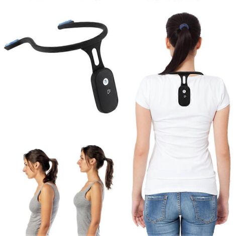 Correcteur de posture suspendu pour le cou 2024, appareil rechargeable en silicone à induction automatique