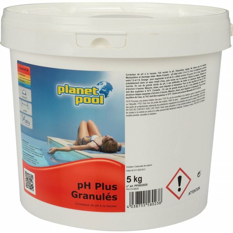 Planet Pool - Correcteur ph+ pot 5 kg