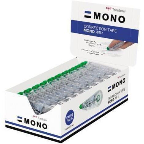 Corrector tombow mono air cinta 4,2 mm x 10 mt (pack de 20 uds.)