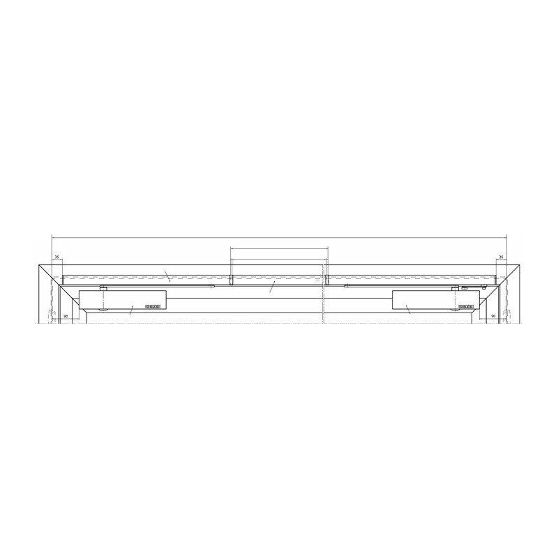 

Corredera E-ISM-BG para TS 5000 L blanco 9016 BG - Geze