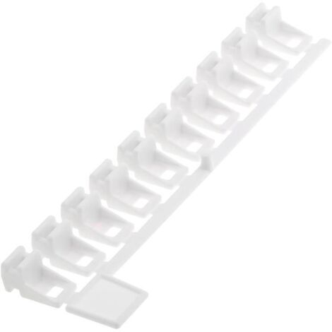 Corredera simple frente blanca – Plástico para montaje de cortinas – Diseño moderno y funcional – Ideal para espacios interiores – Riel Chyc