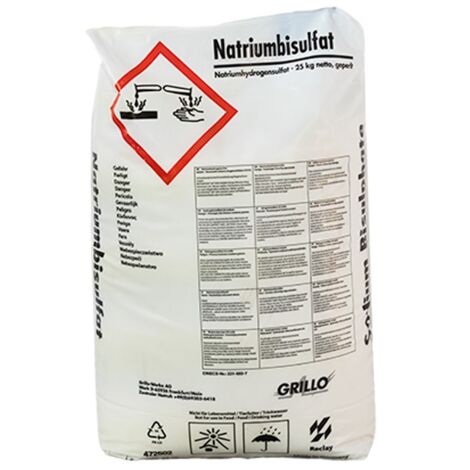 CORRETTORE PH- GRANULARE 25KG BISOLFATO DI SODIO