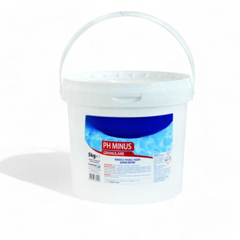 Correttore ph granulare per ridurre valore ph acqua rapido solubile dosaggio 5-10 grammi per metro cubo 5 kg - 5 kg