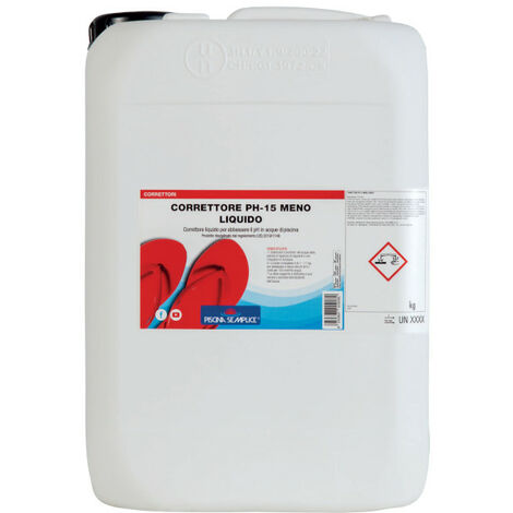 Correttore Ph Meno -15 Liquido kg.25 Lapi Regolatore Riduttore Ph- Acqua Piscina