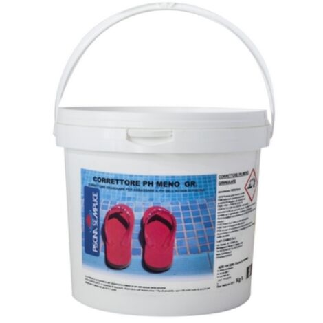 CORRETTORE PH "MENO" GRANULARE PER PISCINE 8 Kg LAPI