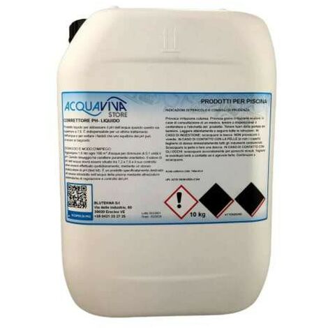 ACQUAVIVASTORE Correttore ph meno piscina liquido 10 litri