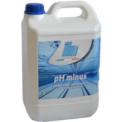 Correttore Ph per piscine liquido flacone  PH MENO da 5 litri