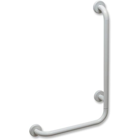 CORRIMANO ANGOLARE CON MONTANTE A DESTRA- cm. 35 x 65 dx Acciaio Inox- DH- pezzi 1