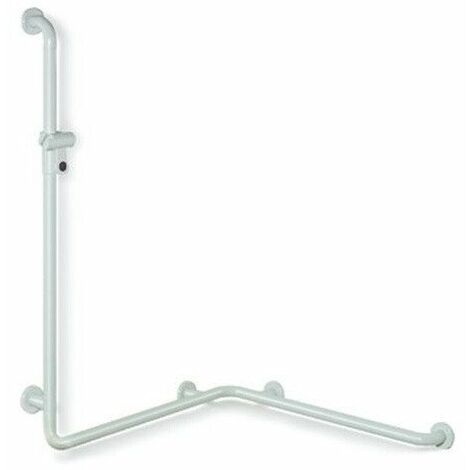 Corrimano doccia Hewi SERIE 801 perpendicolare 110cm con supporto doccia deep black