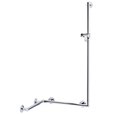 Corrimano doccia PLAN con asta doccia 797/680/1265 mm cromato KEUCO