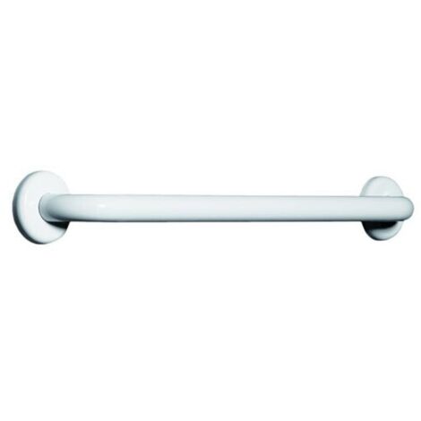 Corrimano Maniglione Lineare Laccato in Acciaio 60 cm Bianco EH-24-PCX