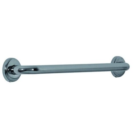 Corrimano Maniglione Lineare Lucido in Acciaio Inox 60 cm Cromato EH-24-IXX