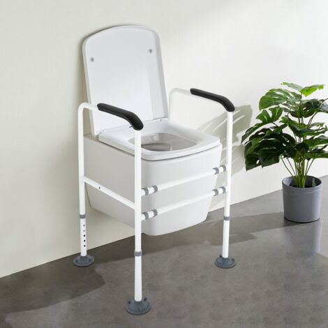 Corrimano WC, telaio wc, aiuto alzarsi, supporto, maniglia supporto, aiuto alzarsi DHL