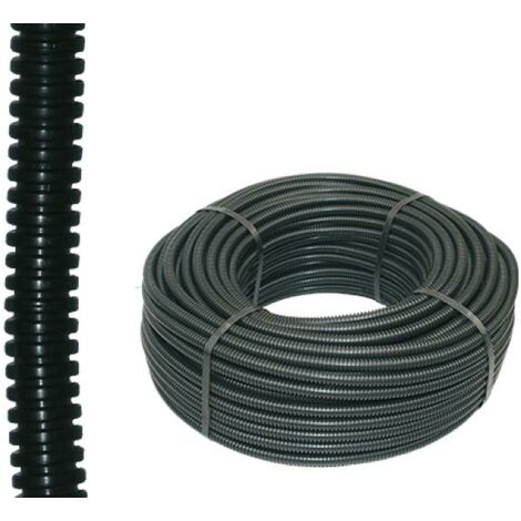 Tubo corrugato in PVC, ⌀20mm, nero, classificazione 33212, 10