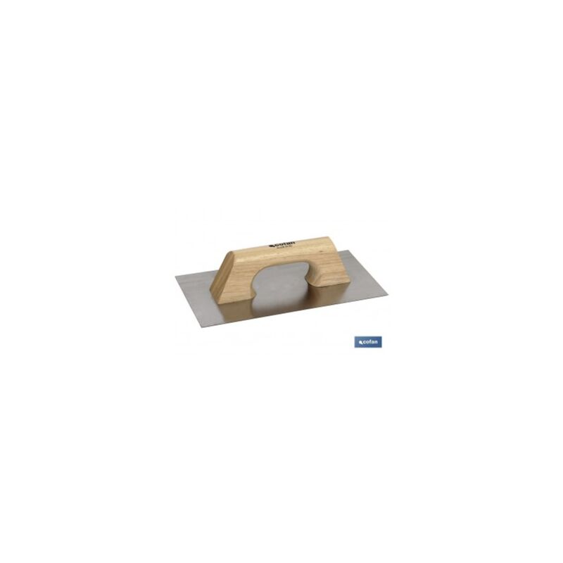 

Llana lisa inox mango madera 300x150x06
