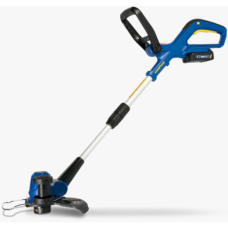 Cortabordes a batería de Litio, desbrozadora (Incluye batería 20 V de 2.0Ah, Cargador estándar Incluido y Barra Extensible telescópica) - Goodyear