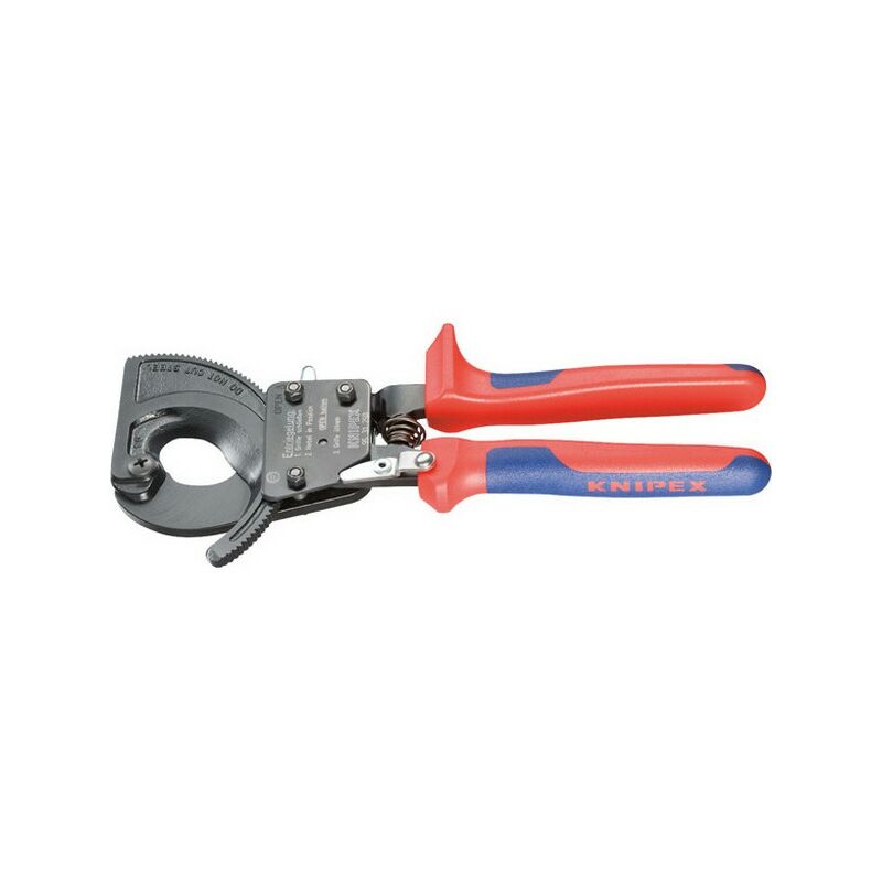 

Knipex - Cortacable, cabeza barniz, Largo : 250 mm, Ø de la capacidad de Corta 32 mm, sección del conductor 240 mm²