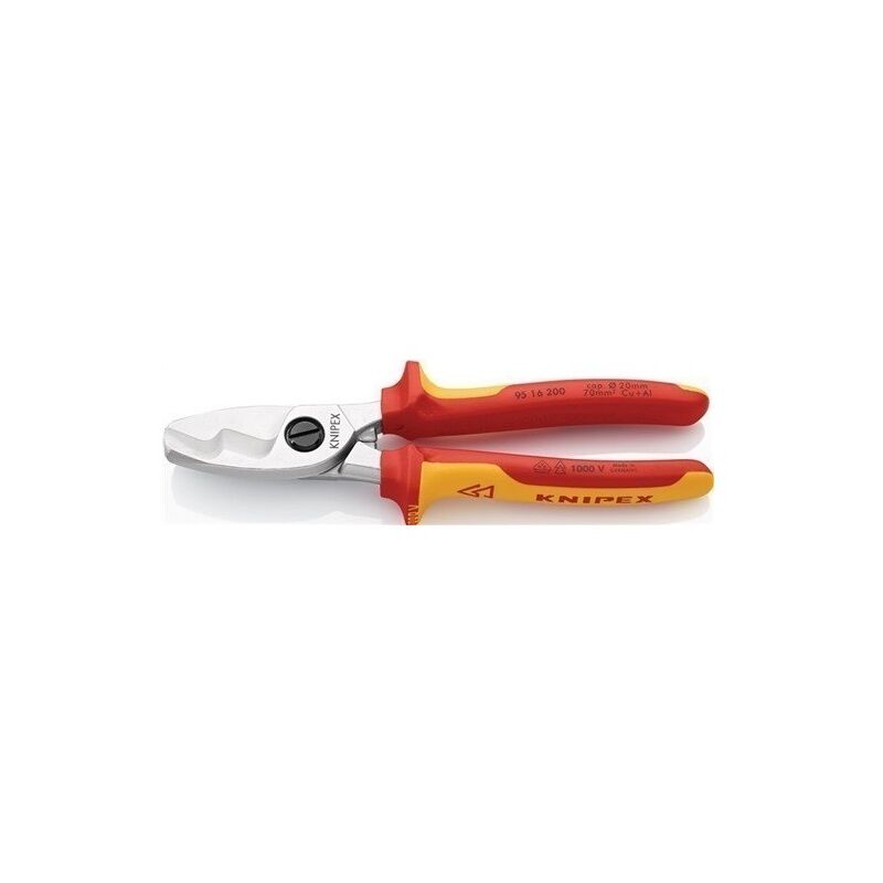 

Knipex - Cortacables Longitud 200 Mm Cabeza Cromada Vde Manguitos Mul