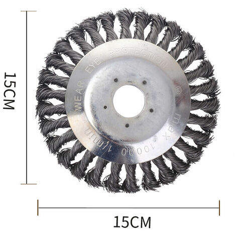 Cortacésped de disco de metal GroupM ESde 6 pulgadas y 0,54 kg con disco de deshierbe de metal