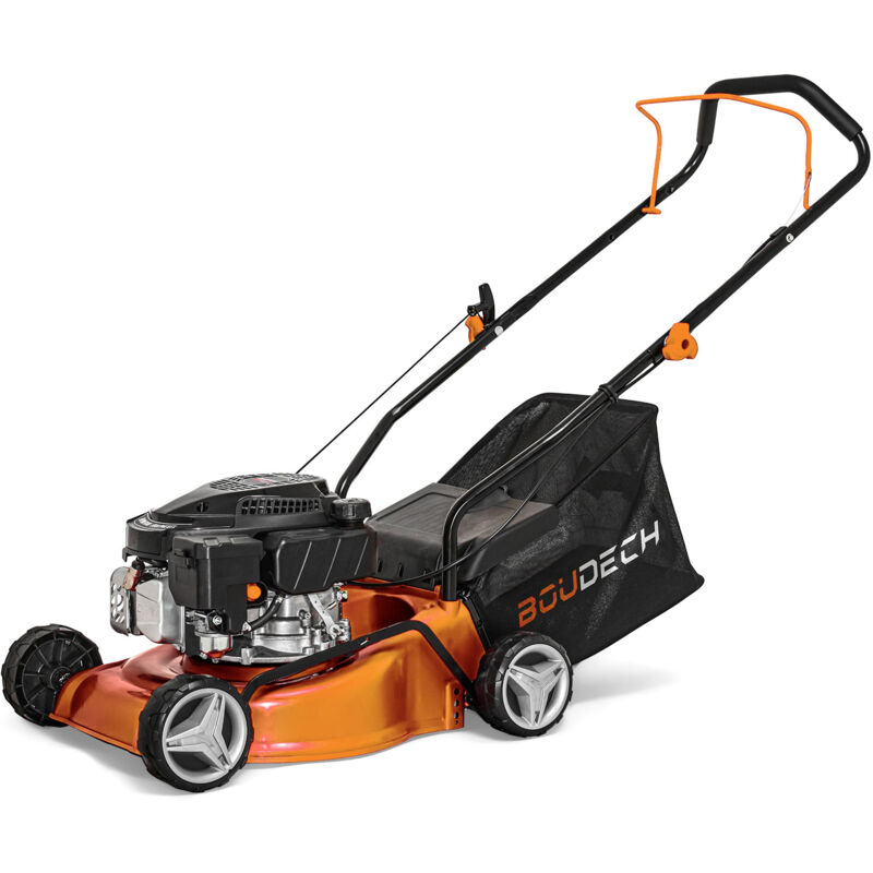 

Cortacésped de empuje con motor de gasolina 123cc 1.8KW OHV 4 tiempos ancho de corte 400mm