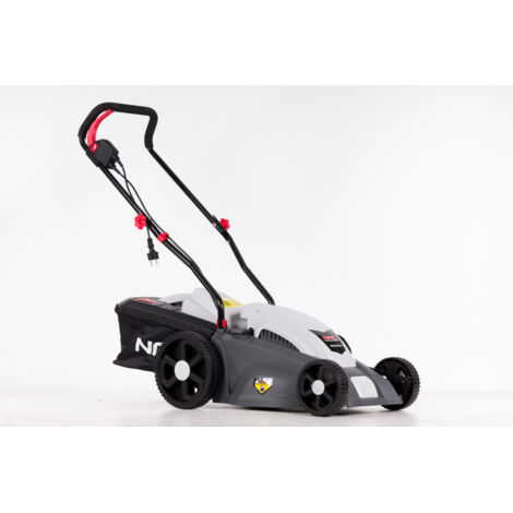 Cortacésped eléctrico 1600W con motor inductivo, corte eficiente, diseño ergonómico, ideal para jardines medianos y grandes, fácil manejo y bajo mantenimiento.