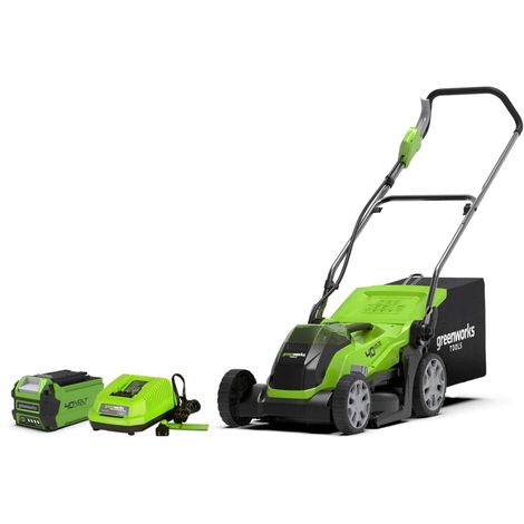 Cortacésped GREENWORKS 40V - Corte de 35cm - 1 batería 2,0Ah - 1 cargador - G40LM35K2