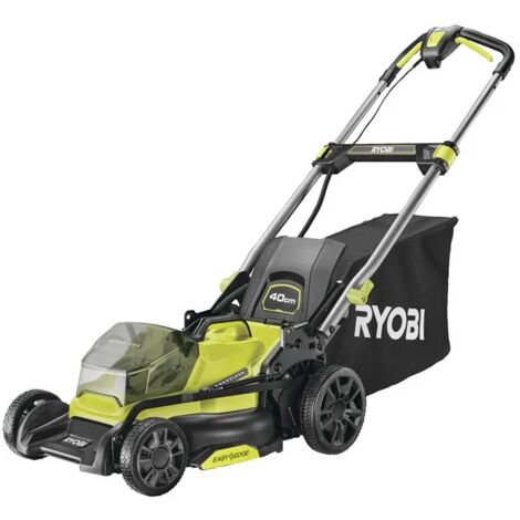 Cortacésped manual Ryobi 18V Brushless verde y gris 40 cm
