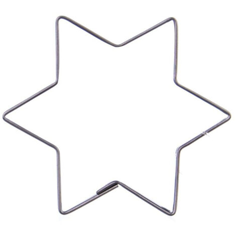 Cortador de galletas de estrella de acero de 4,6 cm