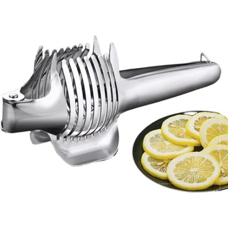 Cortador de limón/tomate de acero inoxidable 304, separador de frutas doméstico - Cortador de limón de acero inoxidable 304