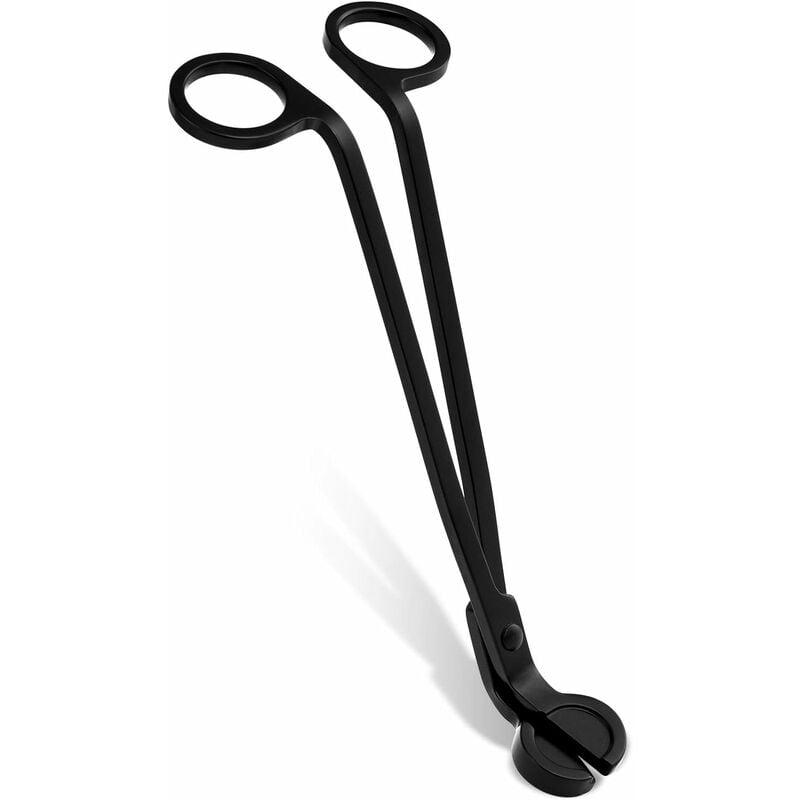 

Cortador de mecha de vela premium de cortador de mecha de vela de acero inoxidable resistente, bonitos regalos para los amantes de las velas (negro