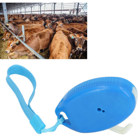 Cortador de pajuelas para inseminación artificial de bovinos y equinos – tijeras para tubos de semen congelado, ABS azul – 0,25 ml/0,5 ml, alta precisión – modelo compacto y portátil de 72 mm con corr
