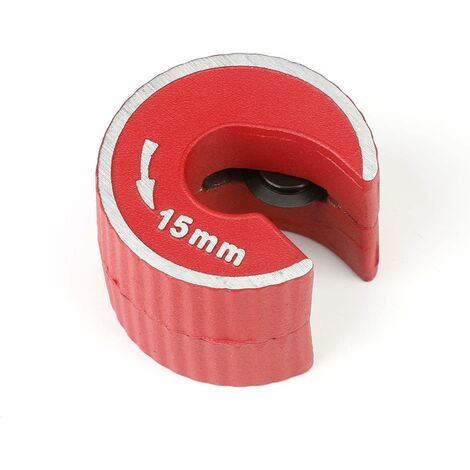 Cortador de tubos de cobre - 15 mm - Corte automático con 1 rueda de corte de repuesto para tubos de cobre - Operado a mano,- 13Thirteen