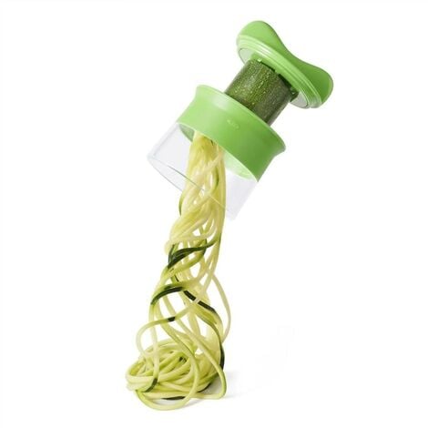 Cortador de Verduras Espiralizador: Crea Espaguetis de Calabacín y Más  Transforma tus verduras en deliciosos espaguetis de calabacín y más con nuestro Cortador de Verduras Espiralizador. Ideal para