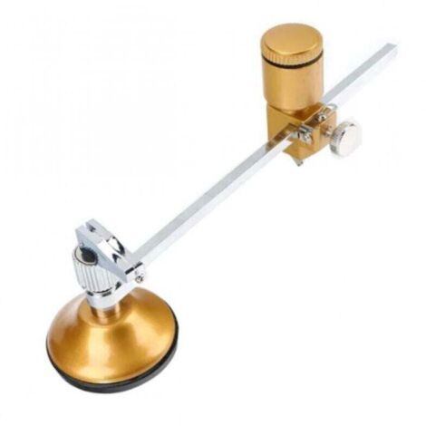 Cortador de vidrio circular, cortador de vidrio circular de alta resistencia con ventosa, corte circular tipo compás para baldosas de cerámica de vidrio, grado industrial