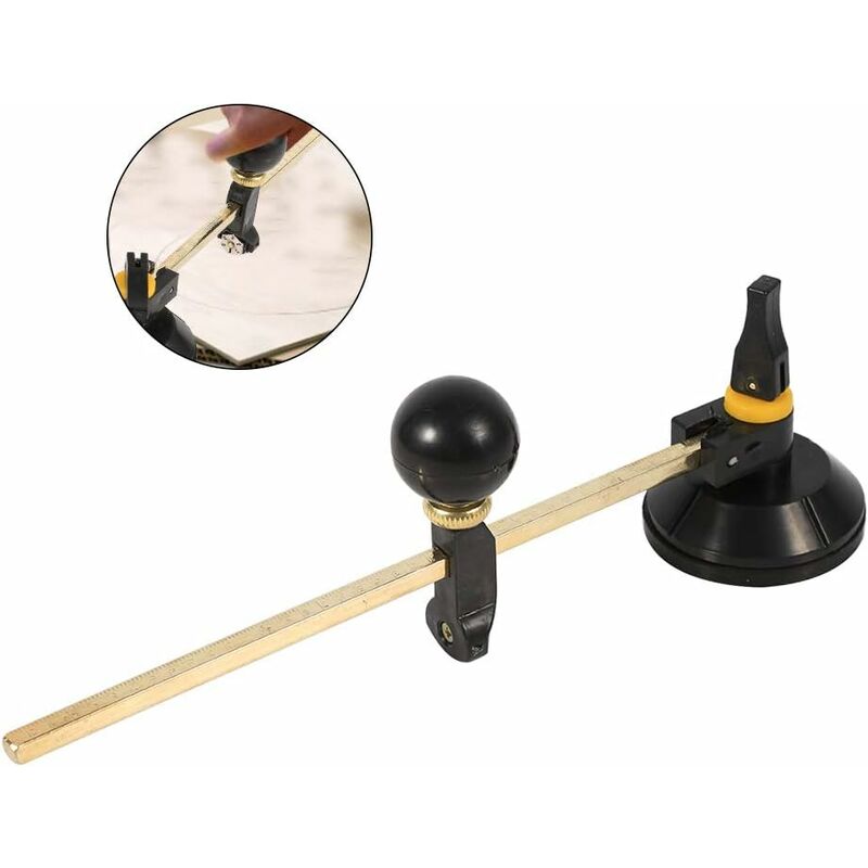 

Cortador de vidrio redondo con herramientas de corte de ventosa, diámetro del círculo de corte de diamante 400 mm para aficionados profesionales 20