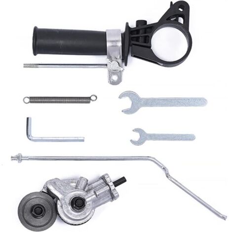 Cortadora de chapa, cortadora de placas con taladro eléctrico, cortadora de chapa de doble cabezal para cortar hierro, acero, cobre y aluminio (apta para taladro de litio de 12 V)