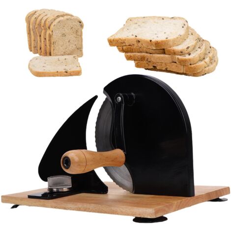 Cortadora de pan manual multifuncional, cortadora de pan con manivela para cocinas domésticas y restaurantes.