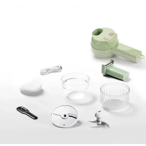 Cortadora de verduras eléctrica, picadora de carne, rallador de verduras, picadora de ajo y carne, pelador, accesorios de cocina, aparatos de cocina