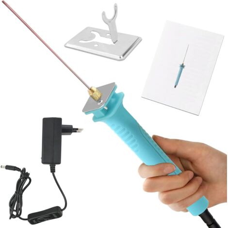 TIGREZY Cortadora profesional de poliestireno, kit de herramientas para cortar espuma eléctrica de 10 cm, 100-240 V, 18 W, para manualidades