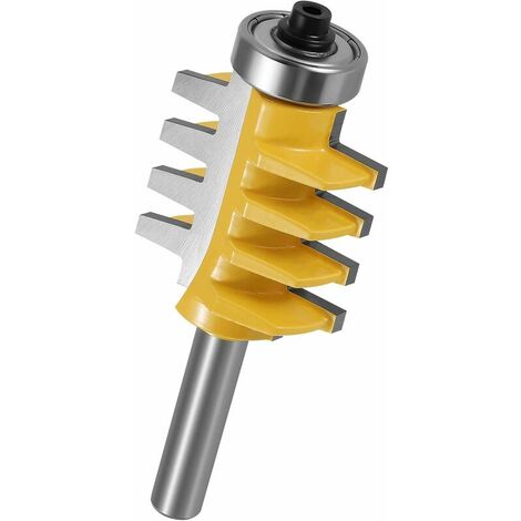 Cortadores de espiga de cono de broca de pegamento para enrutador de juntas de dedo de vástago Reversible de 8MM para herramientas de carpintero para carpintería