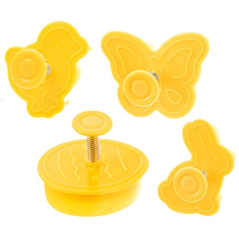 CORTADORES DE GALLETAS DE PASCUA, MOLDES PARA PAN DE JENGIBRE, JUEGO DE 4