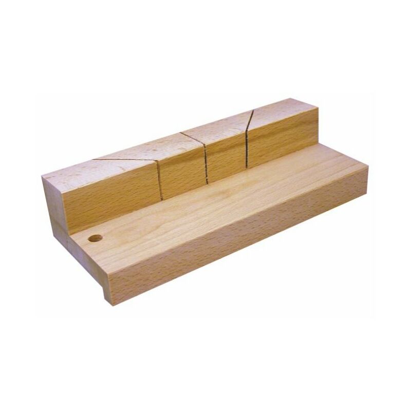 

Cortaingletes haya con taco barnizado 250 x 60 x 60 mm en 'L'