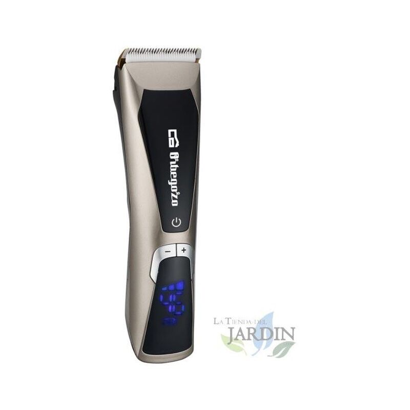

Cortapelos cerámico profesional Orbegozo 3W. Recargable. Pantalla LED con indicador de carga y velocidad. Resistente al agua.