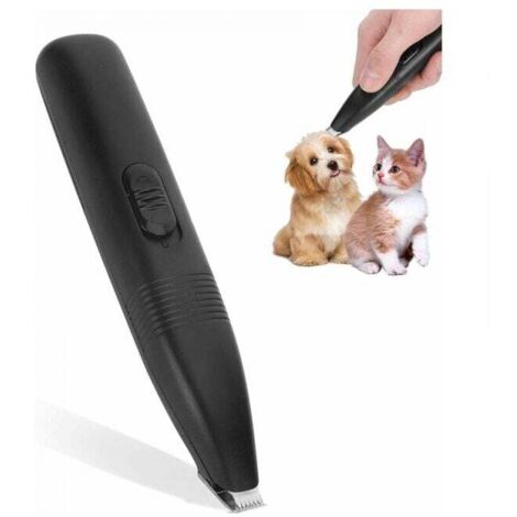 Cortapelos eléctrico de bajo ruido para perros y gatos pequeños, ideal para patas, orejas y cara.