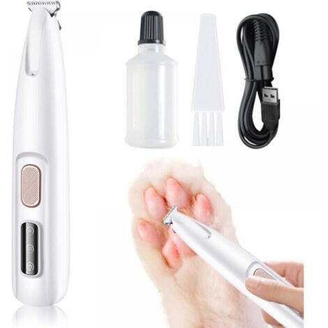 Cortapelos para perros, afeitadora silenciosa para perros y gatos, resistente al agua y recargable, con luz LED para gatos y otros animales.