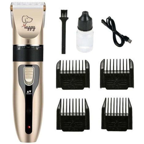 Cortapelos profesional para perros KZQ, recortadora de pelo para mascotas, con cable USB, recargable y silenciosa, para perros y gatos de pelo grande, largo, corto y rizado.