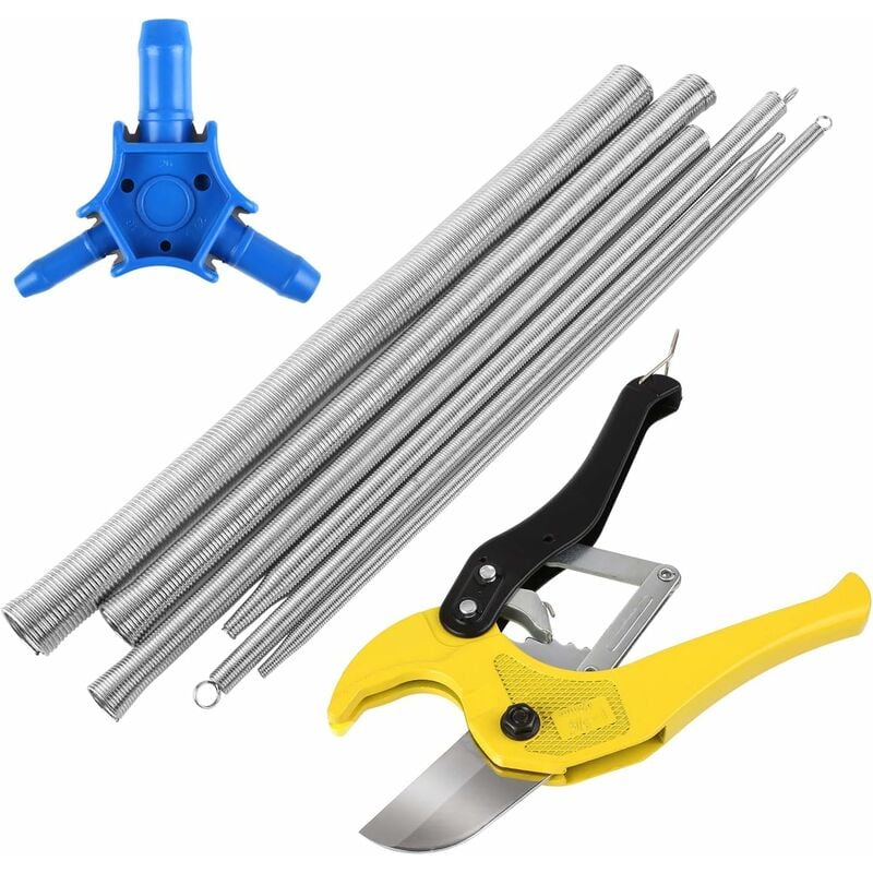 

Cortatubos, Cortador de Tubos, Diámetro de hasta 42 mm, para Tubería PEX PE PVC, con Muelle 6PCS y Calibrador 1PCS