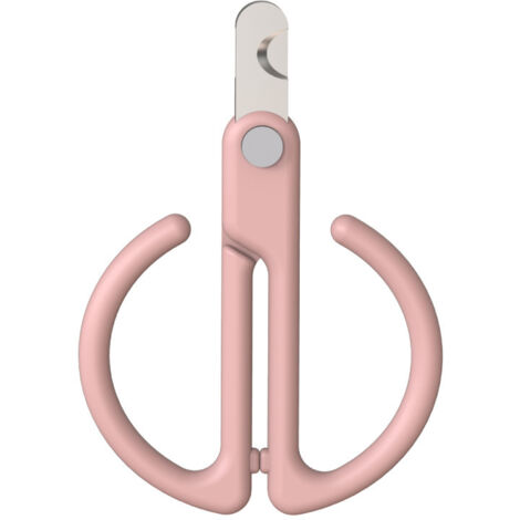 Cortauñas ergonómico rosa para perros - Herramienta para el cuidado de uñas de gatos y perros - Adecuado para dedos pequeños - Afilado, duradero y seguro para el cuidado de uñas en casa
