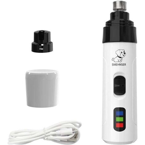 Cortaúñas recargable por USB para perros, de alta precisión, ergonómico y silencioso, para todas las razas (1 juego)