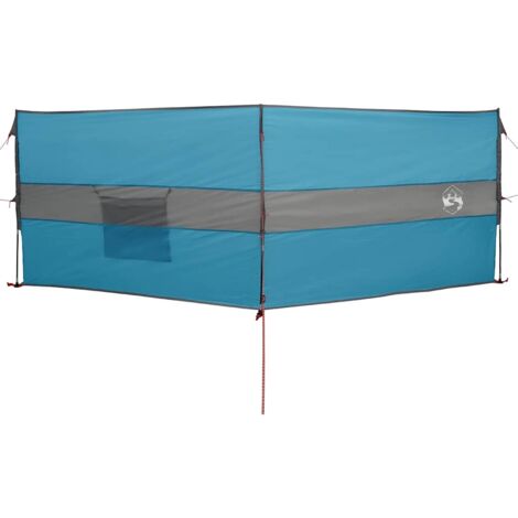 Cortaviento de camping impermeable azul 344x120 cm vidaXL